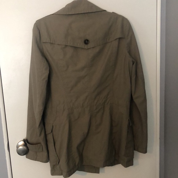 Classic Double Breasted Pea Coat Esprit Olive Green - Picture 2 of 4